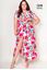 Picture of PLUS SIZE FLORAL WRAP FRONT DRESS
